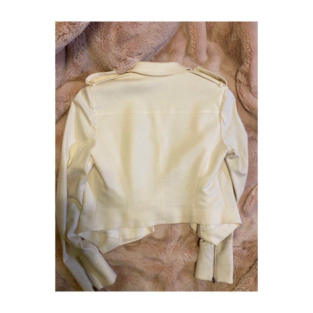 White Bebe Studded Fitted Jacket - image 3